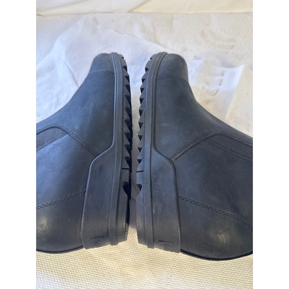 Sorel Joan of Arctic Wedge II Chelsea Boots Black Leather Waterproof Ankle Sz 9 - Picture 4 of 14